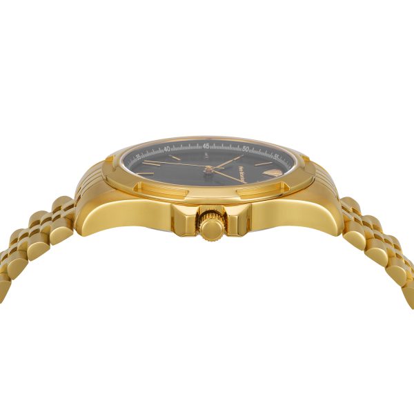 Michael Kors Men's Slim Runway Gold-Tone Stainless Steel Bracelet Watch  44mm - Macy's